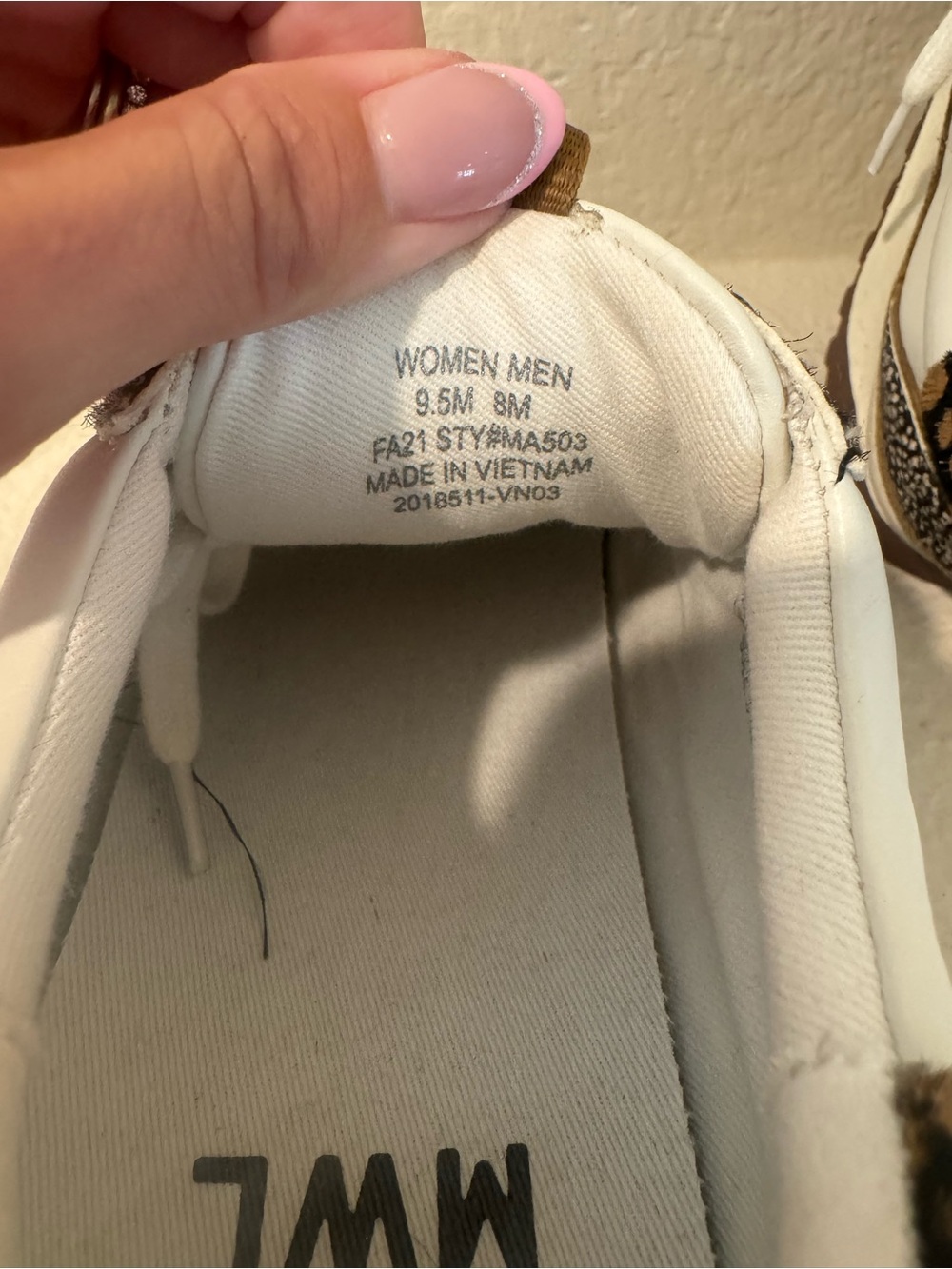 Madewell Kickoff Leather Calf Hair Trainer Sneaker Size 9.5 Like New - Picture 6 of 7